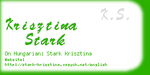 krisztina stark business card